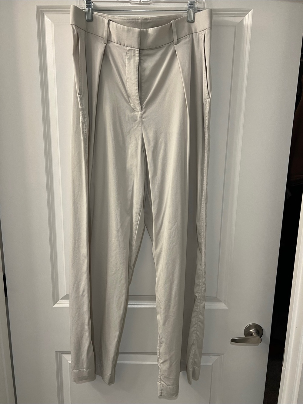 lululemon athletica Tailored High-Rise Trousers in Light Cream